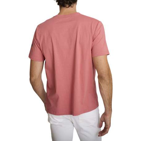 T-shirt en coton rose à coupe droite orné d'un imprimé de voiture - Image 2