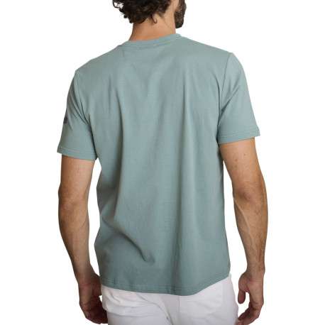 T-shirt en coton vert à coupe droite orné d'un imprimé de voiture - Image 2