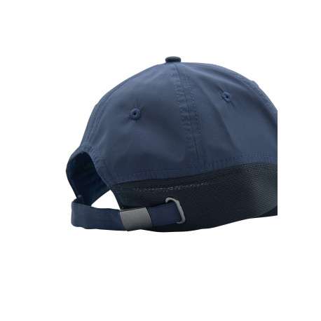 Casquette marine uni avec du mesh sur le pourtour et un strapback - Image 2