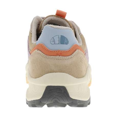 Baskets running beiges en cuir avec un talon plat et des lacets - Image 6