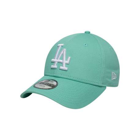 Casquette en coton turquoise unie avec une fermeture en strapback - Image 4