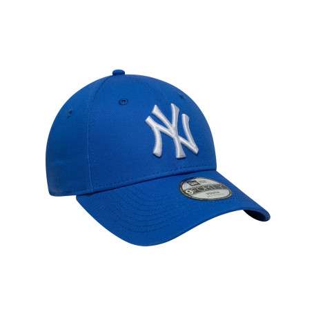 Casquette en coton bleue unie avec une fermeture en strapback - Image 3