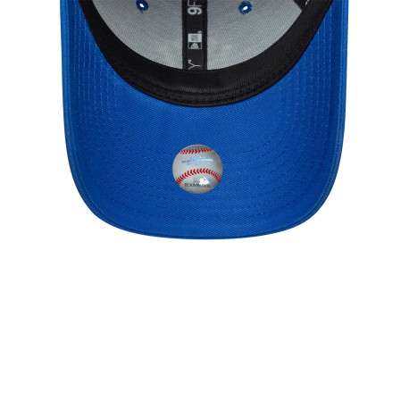 Casquette en coton bleue unie avec une fermeture en strapback - Image 5