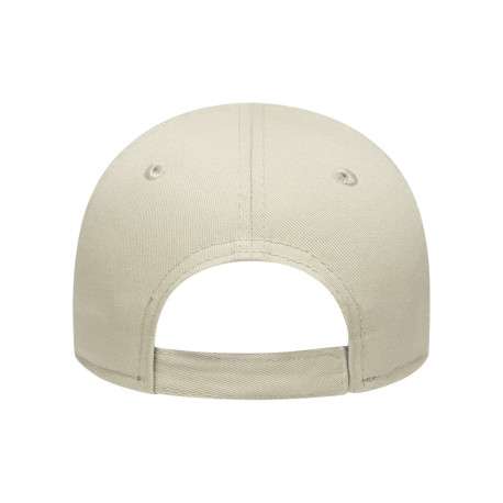 Casquette en coton beige à imprimé avec une bande auto-agrippante - Image 2