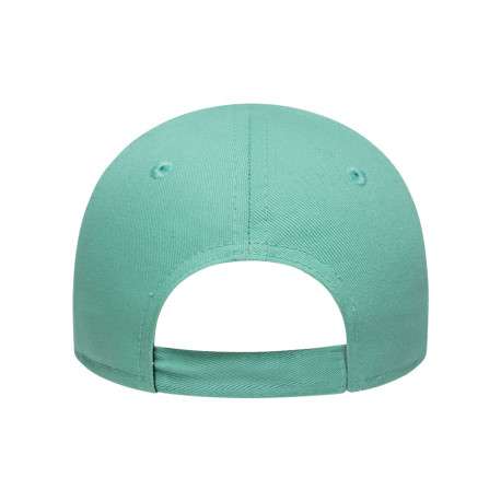 Casquette en coton turquoise à imprimé avec une bande auto-agrippante - Image 2