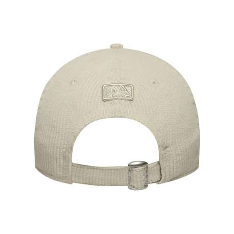 Casquette en coton écrue unie avec une fermeture à strapback - Image 2
