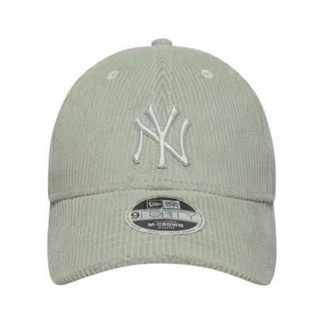 Casquette en coton vert d'eau unie avec une fermeture à strapback
