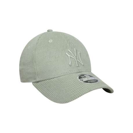 Casquette en coton vert d'eau unie avec une fermeture à strapback - Image 3