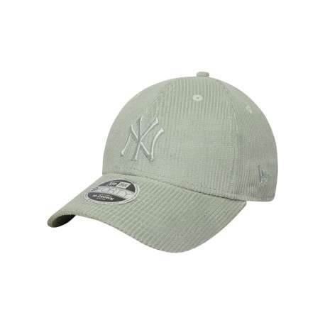 Casquette en coton vert d'eau unie avec une fermeture à strapback - Image 4