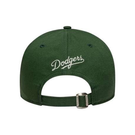 Casquette en coton verte à imprimé avec une fermeture à strapback - Image 2