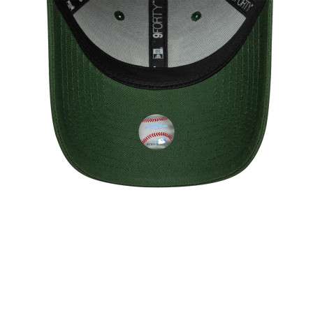 Casquette en coton verte à imprimé avec une fermeture à strapback - Image 5