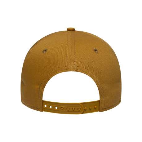 Casquette en coton jaune unie avec une fermeture à snapback - Image 2