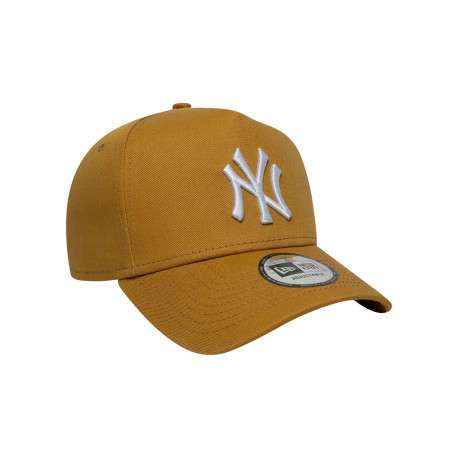 Casquette en coton jaune unie avec une fermeture à snapback - Image 3