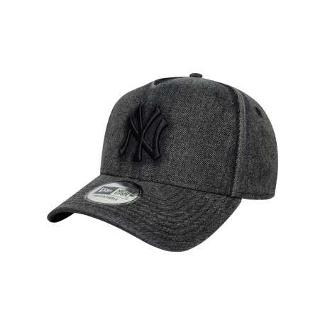Casquette noire unie effet délavé avec une fermeture snapback - Image 4