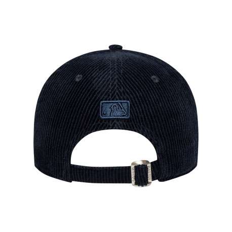 Casquette en coton marine unie avec une fermeture à strapback - Image 2