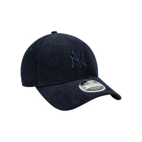 Casquette en coton marine unie avec une fermeture à strapback - Image 3