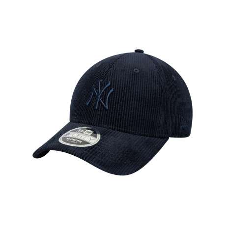 Casquette en coton marine unie avec une fermeture à strapback - Image 4