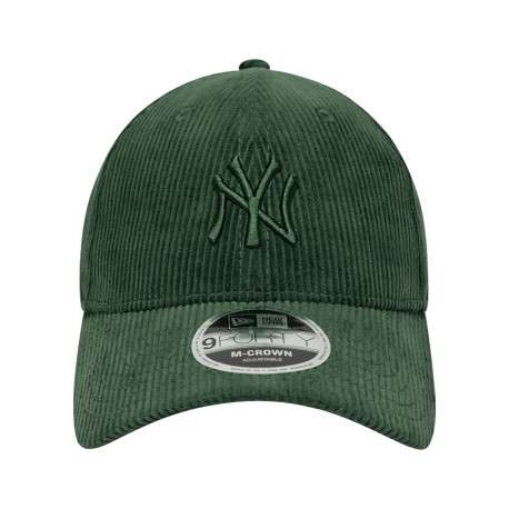 Casquette en coton verte unie avec une fermeture à strapback
