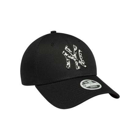 Casquette en coton noire à motif animalier et fermeture strapback - Image 3