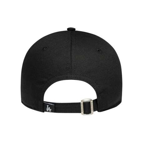 Casquette en coton noire unie avec une fermeture à strapback - Image 2