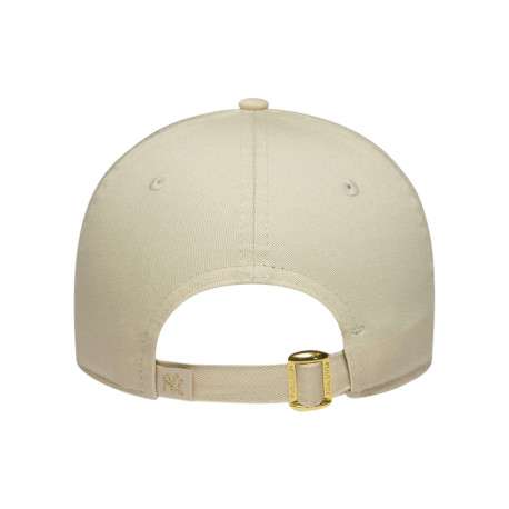 Casquette en coton écrue unie avec une fermeture à strapback - Image 2