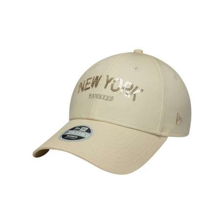 Casquette en coton écrue unie avec une fermeture à strapback - Image 4