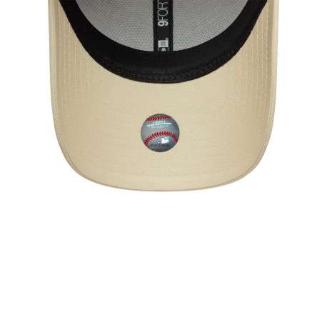 Casquette en coton écrue unie avec une fermeture à strapback - Image 5