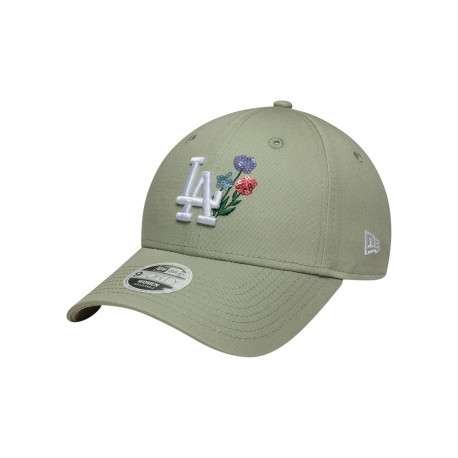 Casquette en coton verte à motifs avec une fermeture strapback - Image 4