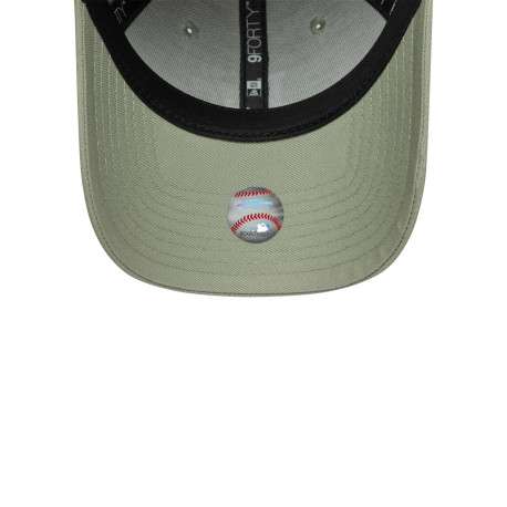 Casquette en coton verte à motifs avec une fermeture strapback - Image 5