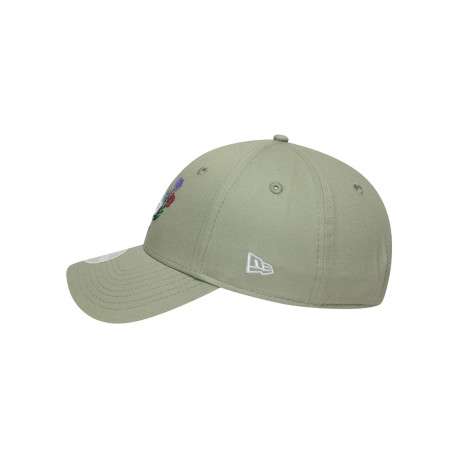 Casquette en coton verte à motifs avec une fermeture strapback - Image 6