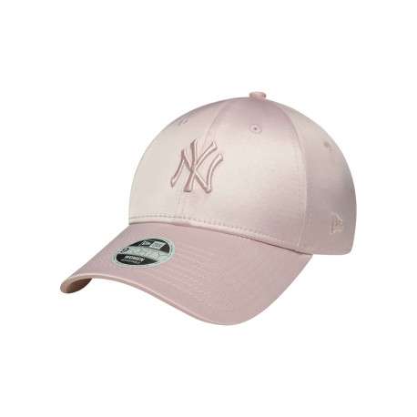 Casquette rose unie en satin avec une fermeture à snapback - Image 4