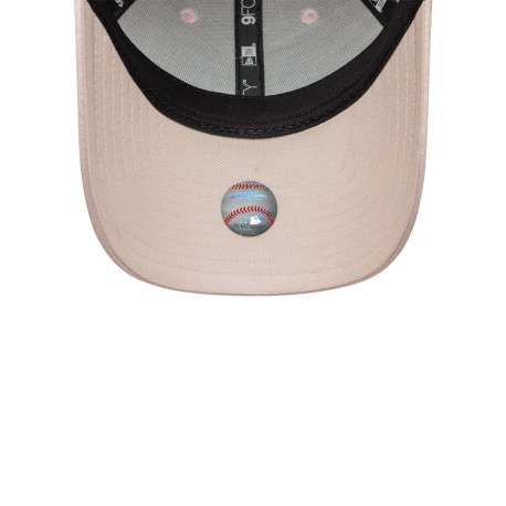 Casquette rose unie en satin avec une fermeture à snapback - Image 5