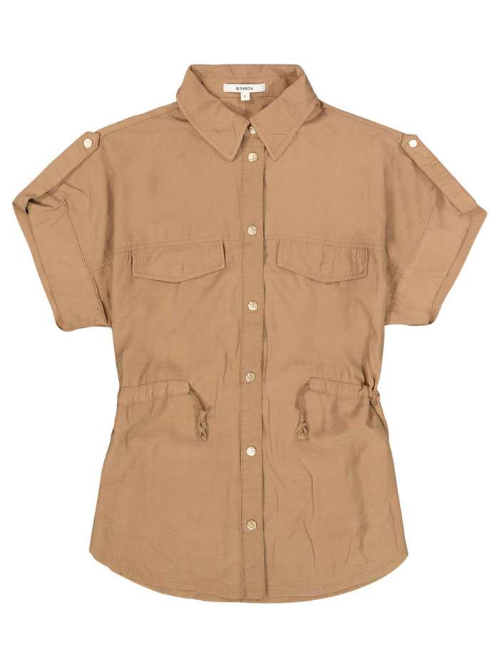 Chemisier taupe uni pourvu...