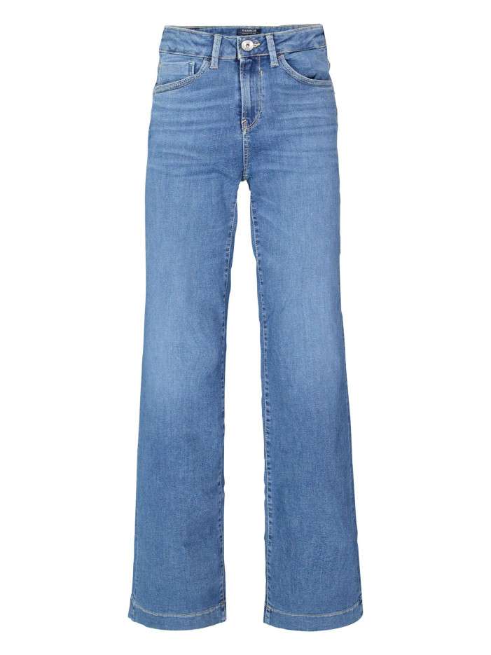 Jean en coton indigo uni...