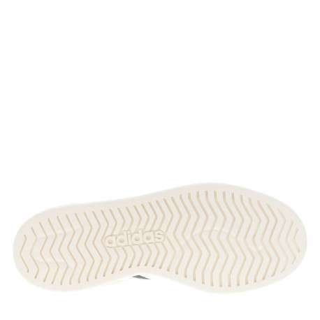 Baskets tennis noires et blanches avec un talon plat et des lacets - Image 5