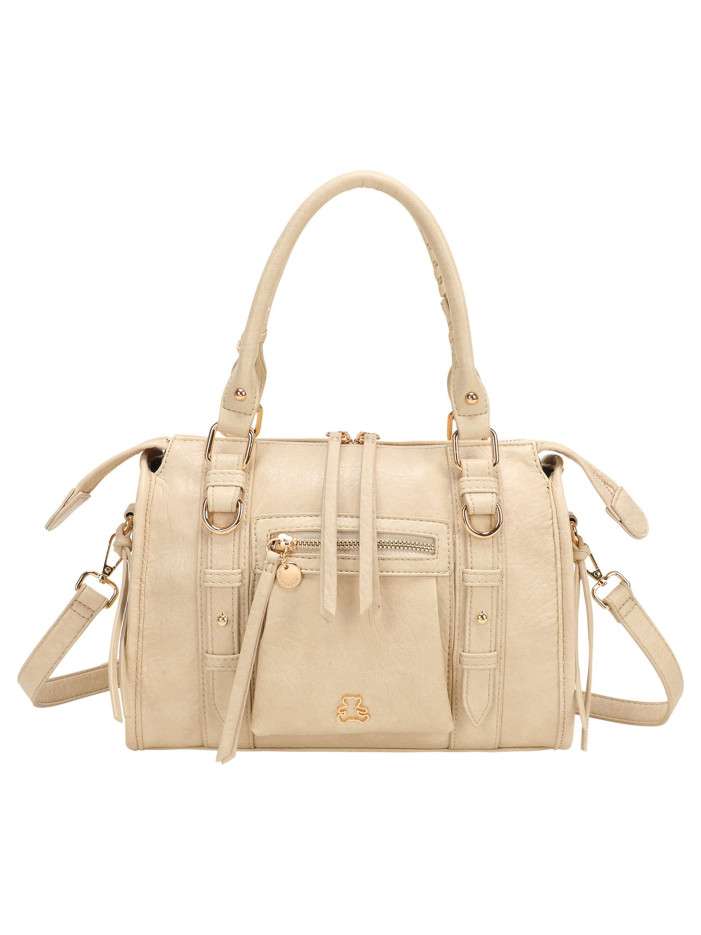 Sac beige en maille lisse...