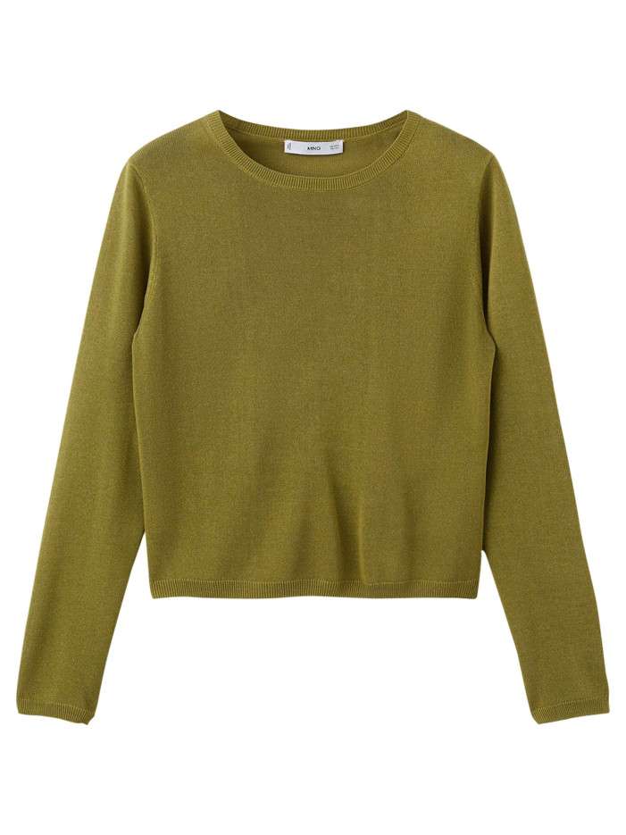 Pull vert uni pourvu d'une...