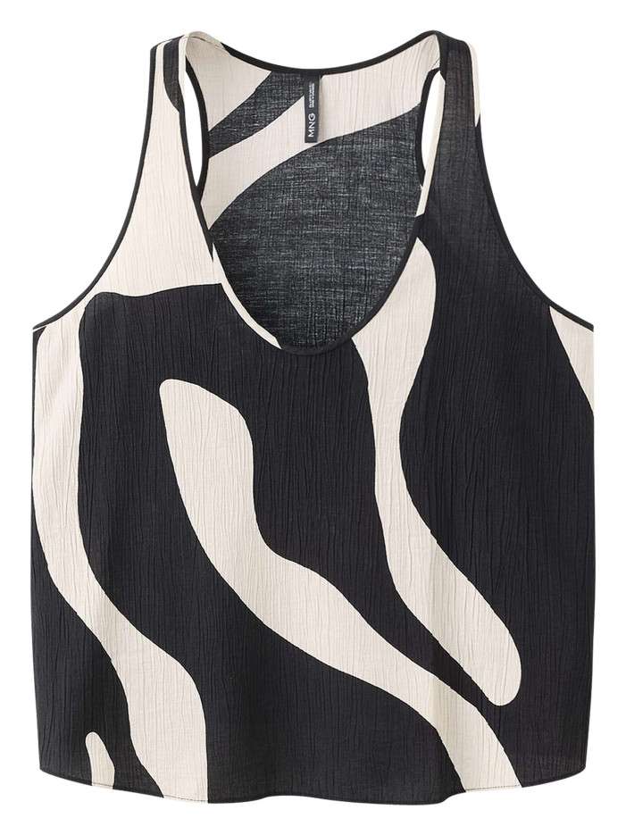 Top noir animalier sans...