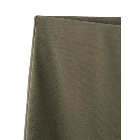 Pantalon chino kaki uni pourvu d'une coupe bootcut et d'une taille haute - Image 6