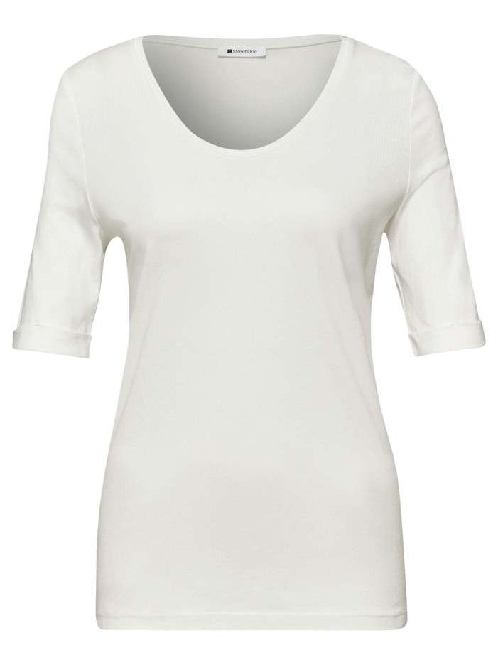T-shirt blanc uni pourvu...