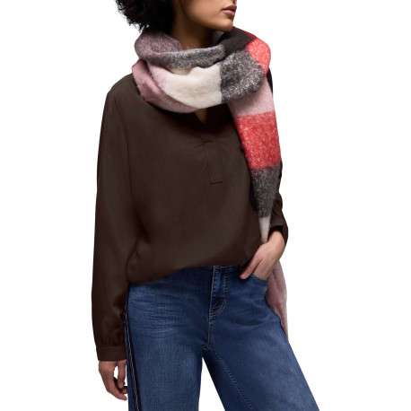 Blouse marron unie pourvue d'une coupe et de manches longues - Image 6
