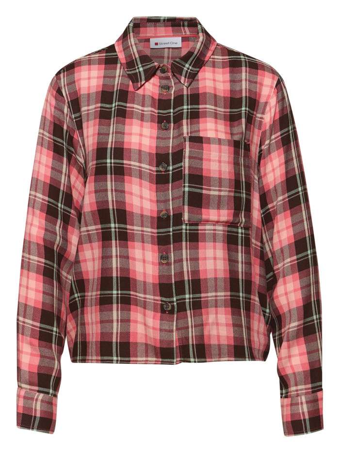 Blouse corail tartan...