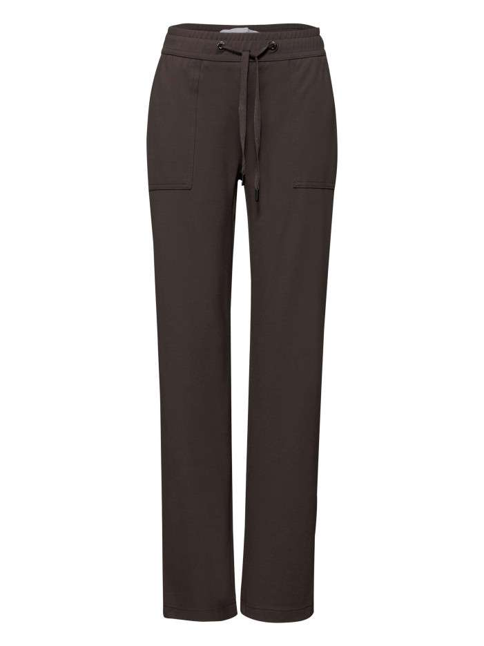 Pantalon chino marron uni...