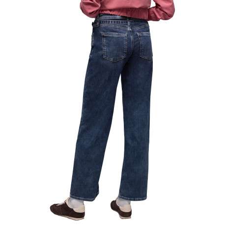 Jean en coton mélangé stone pourvu d'une coupe bootcut et d'une taille haute - Image 4