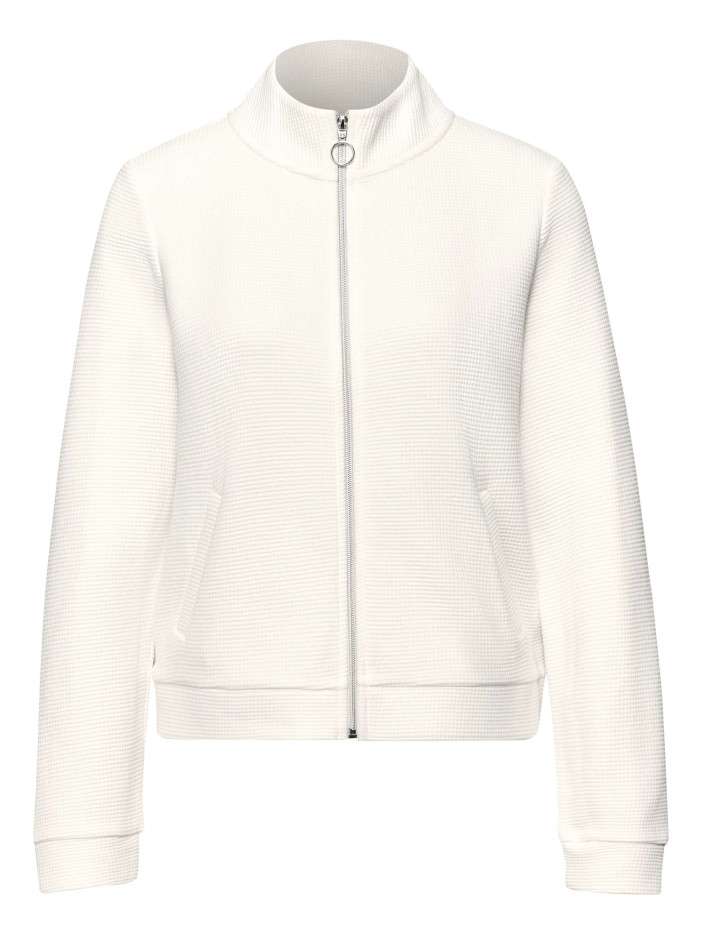 Gilet en coton blanc uni...