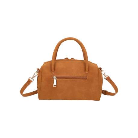 Sac bowling porté main camel uni pourvu d'une bandoulière amovible - Image 3