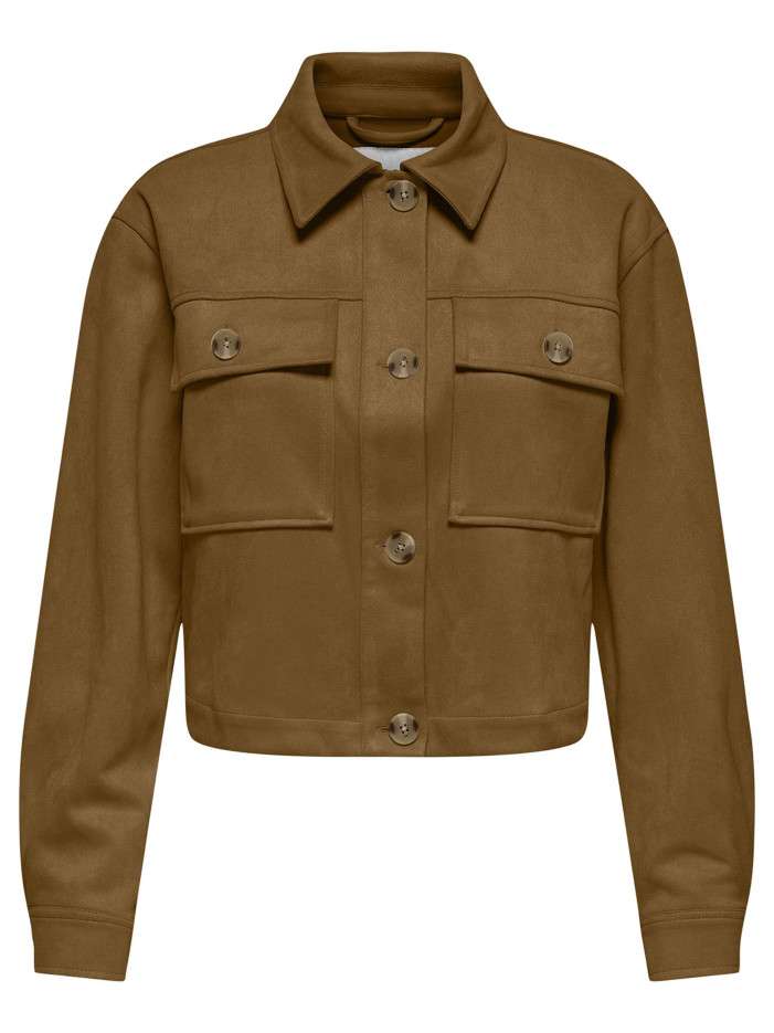 Blouson court camel uni...