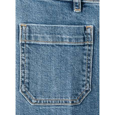 Jean en coton indigo uni pourvu de passants pour la ceinture - Image 8