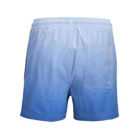 Short de bain bleu ciel dégradé avec une coupe droite et 3 poches - Image 2