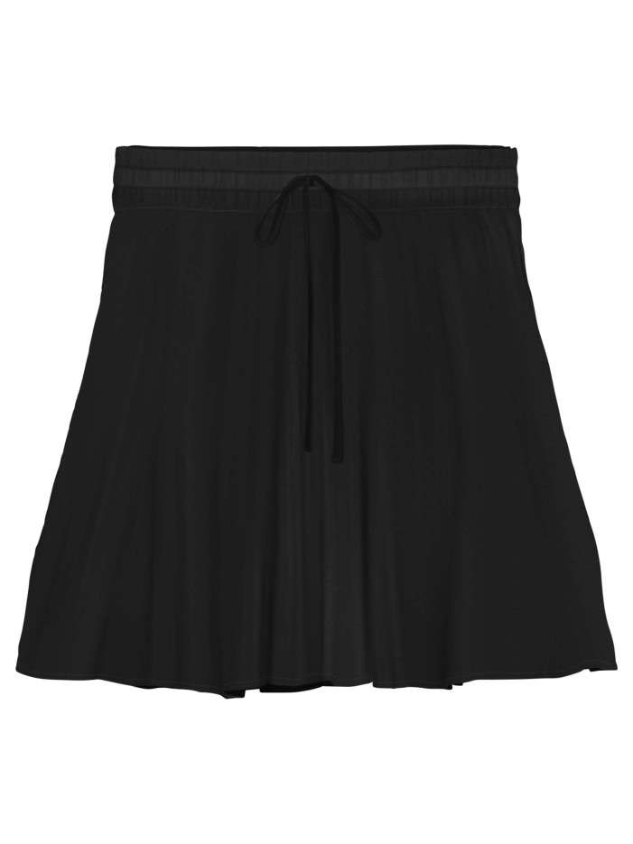 Jupe courte noire unie avec...